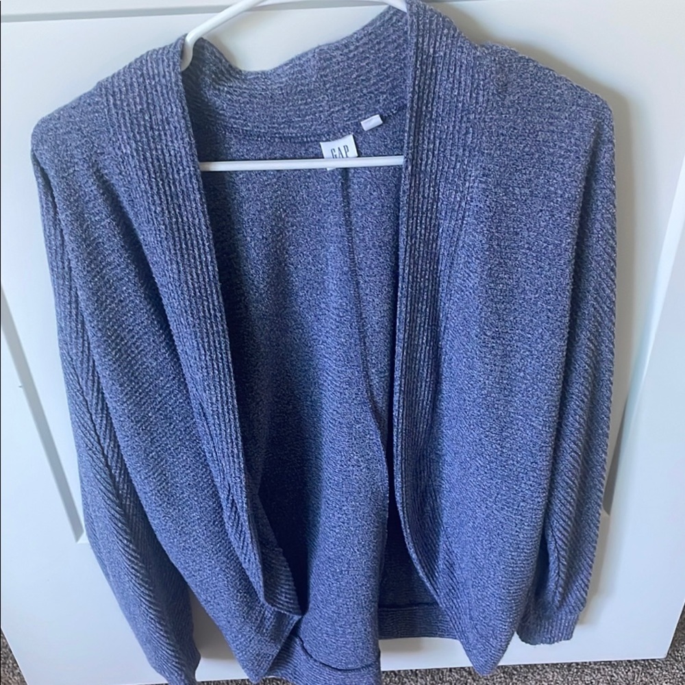 GAP Women’s Navy Open-Front Cozy Cardigan Sweater